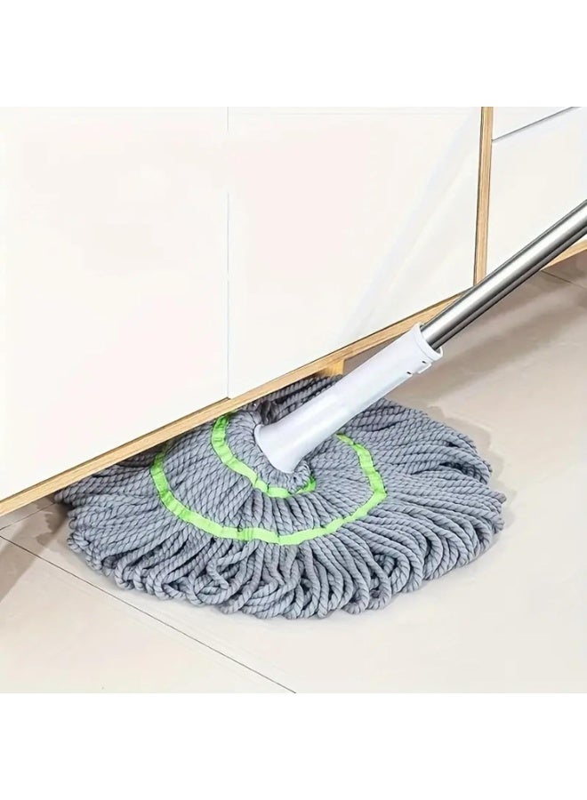 Self-Wringing Microfiber Twist Mop with Long Handle – String Wet Floor Mop with Built-In Wringer for Hardwood, Tile, Vinyl & All Floor Types – Commercial & Household Cleaning Mop - Image 5